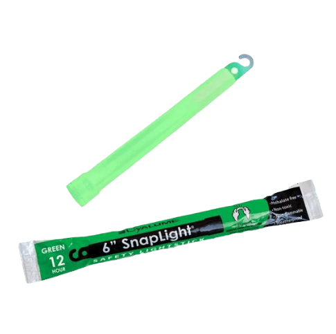 CYALUME GREEN 6 INCH GLOW IN THE DARK CHEMICAL LIGHT STICK 12 HR LIGHT