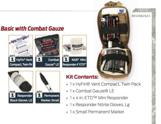 Enhanced Trauma Aid Kit (ETAK) | MOLLE First Aid Pouch – Bag Only or UMG Loadout Option