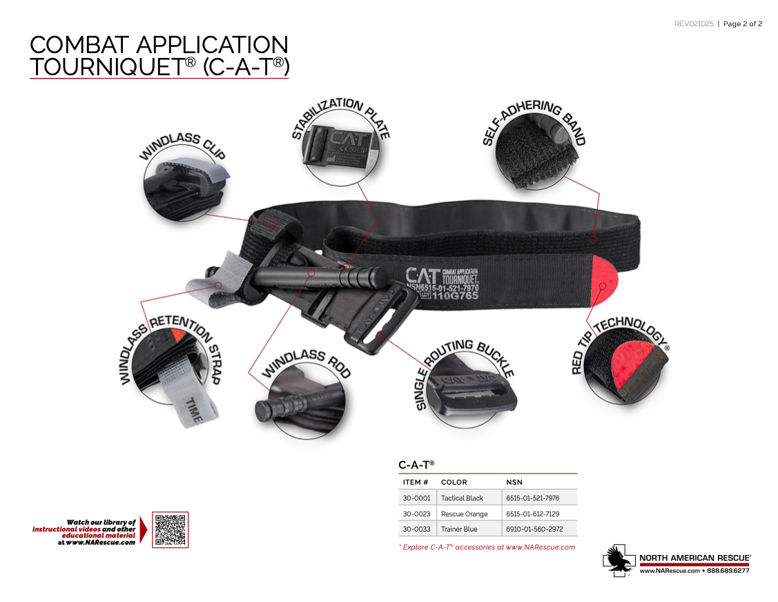 Combat Application Tourniquet (C-A-T) Generation 7 Various Colors