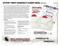 HyFin® Vent Compact Chest Seal Twin Pack