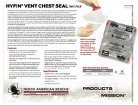 HYFIN VENT CHEST SEAL TWIN PACK Standard | Entry/ Exit Wound